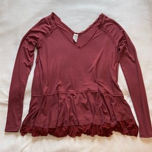 FP LONG SLEEVE WITH THUMBHOLDS MED